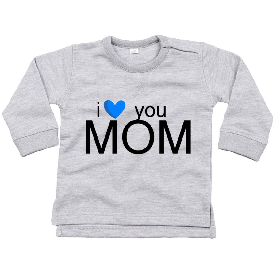 Felpa neonato i love you mom Per la mamma