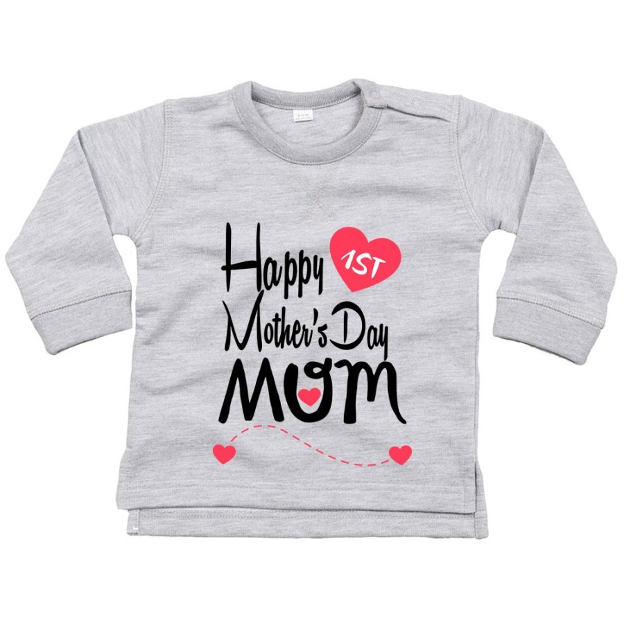 Felpa neonato happy first mother's day mommy Per la mamma