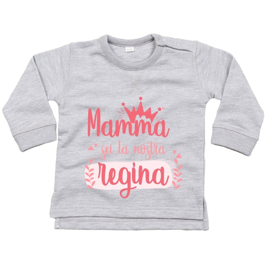 Felpa neonato mamma sei la nostra regina Per la mamma