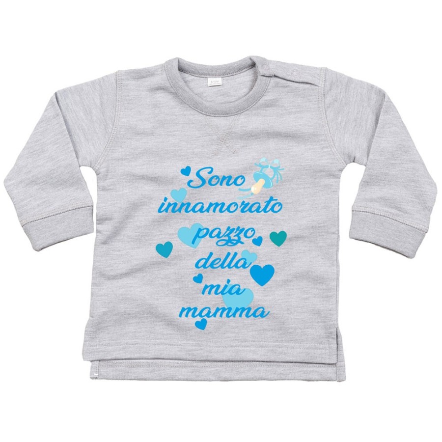 Felpa neonato sono innamorato pazzo della mia mamma Per la mamma
