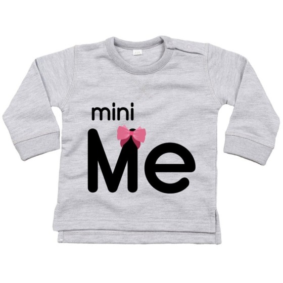 Felpa neonato mini me con fiocco Per la mamma