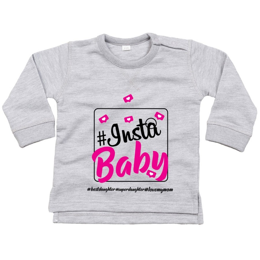 Felpa neonato insta baby i love my mom Per la mamma
