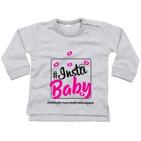 Felpa neonato insta baby i love my mom
