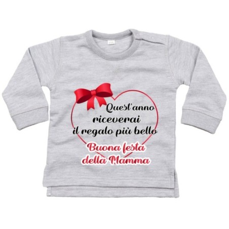 Felpa neonato quest'anno riceverai il regalo più bello...