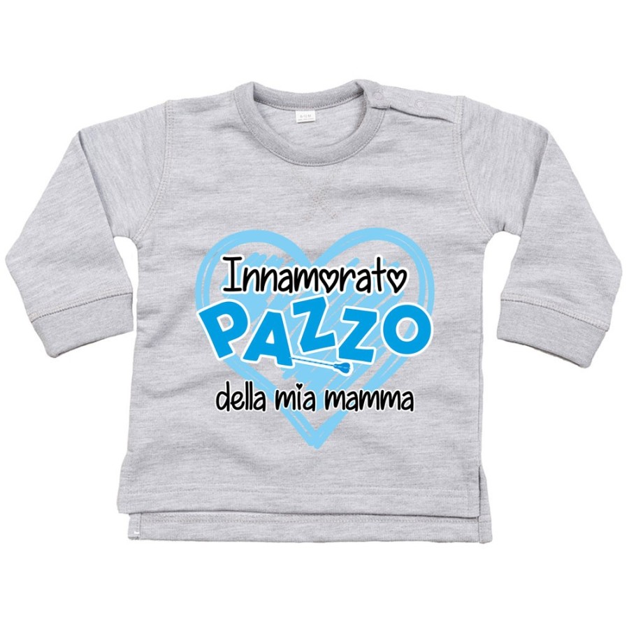 Felpa neonato innamorata pazza della mia mamma Per la mamma