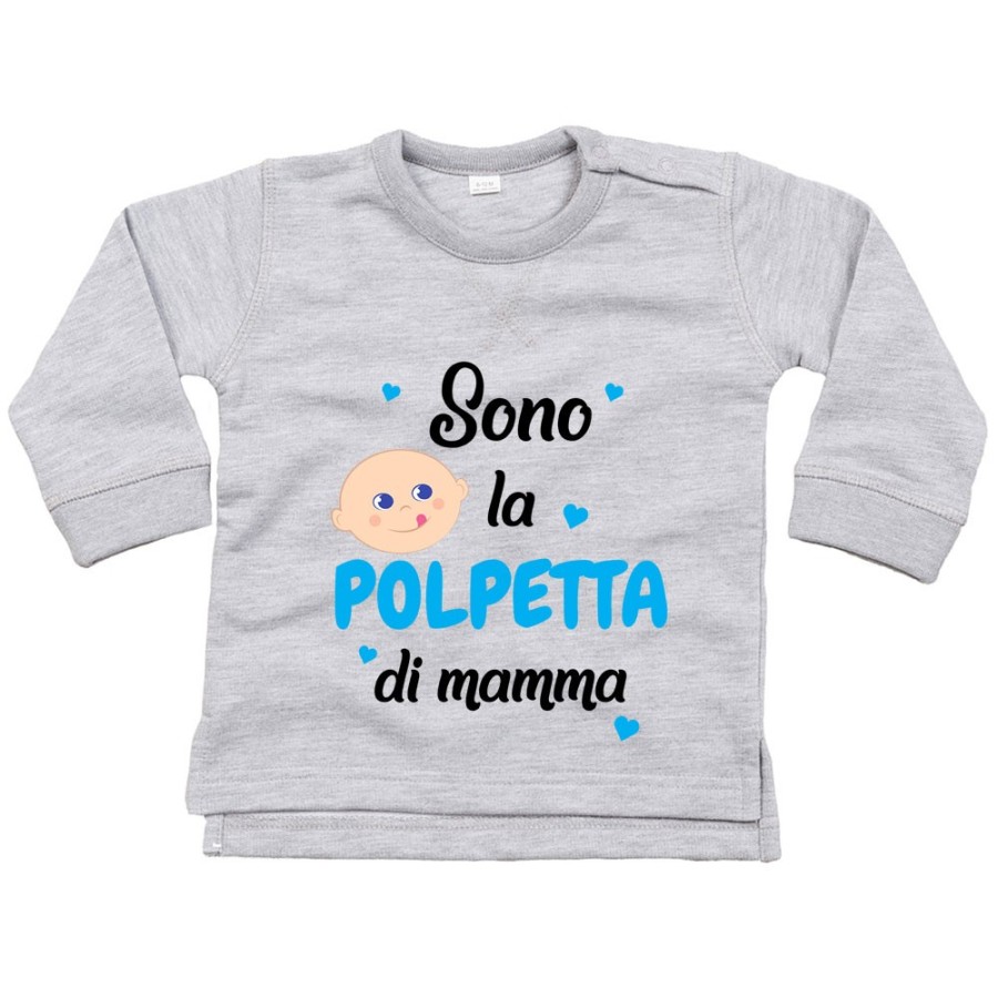 Felpa neonato sono la polpetta di mamma Per la mamma