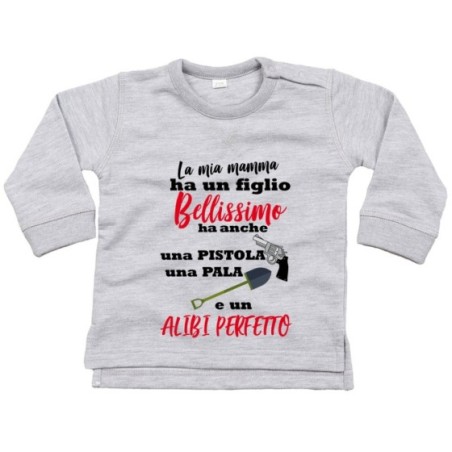 Felpa neonato la mia mamma ha un figlio bellissimo una...