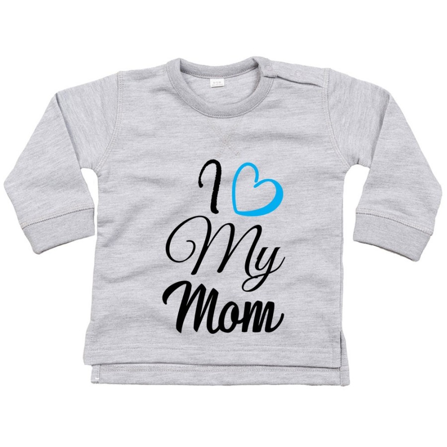 Felpa neonato i love my mom Per la mamma