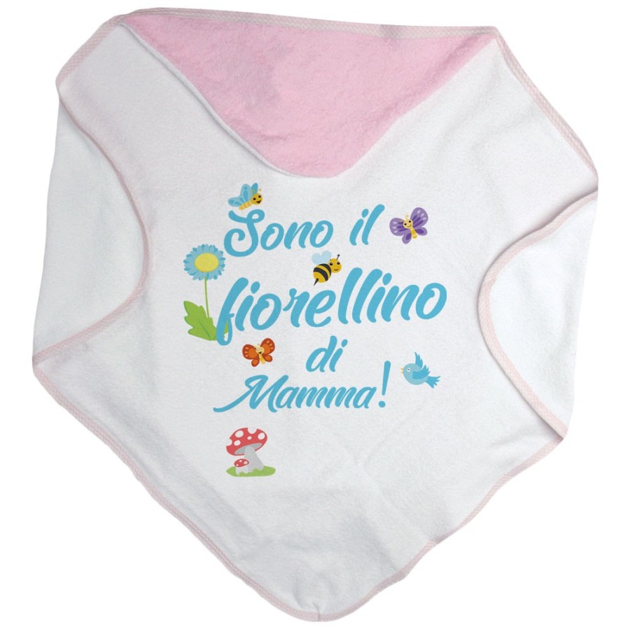 Accappatoio neonato sono il fiorellino di mamma Per la mamma