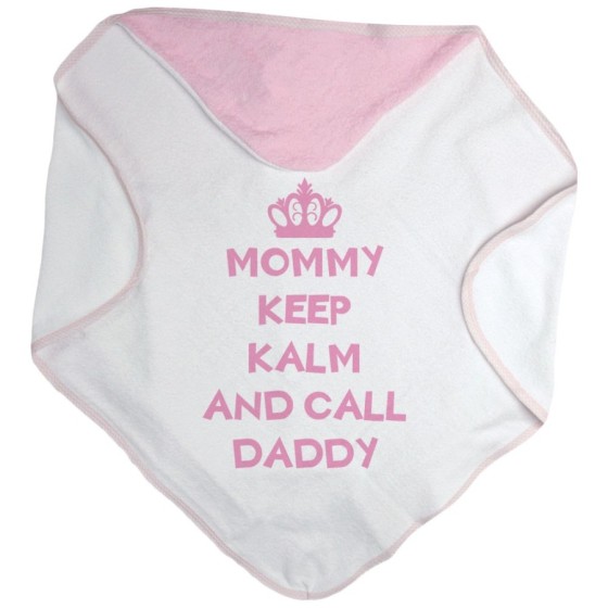 Accappatoio neonato mommy keep calm and call daddy Per la mamma
