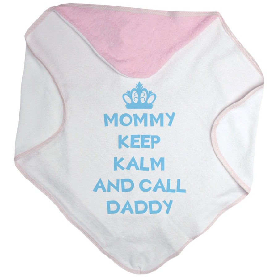 Accappatoio neonato mommy keep calm and call daddy Per la mamma