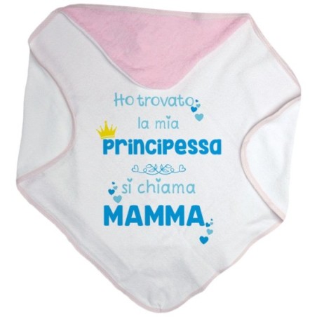 Accappatoio neonato ho trovato la mia principessa si...