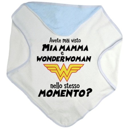 Accappatoio neonato avete mai visto mio mamma e wonderwoman nello stesso momento? Per la mamma