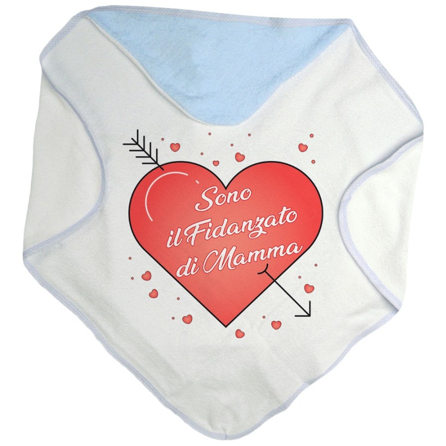 Accappatoio neonato sono il fidanzato di mamma con cuori Per la mamma