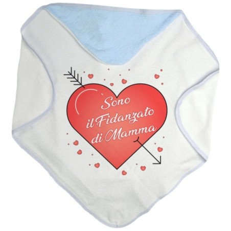 Accappatoio neonato sono il fidanzato di mamma con cuori Per la mamma