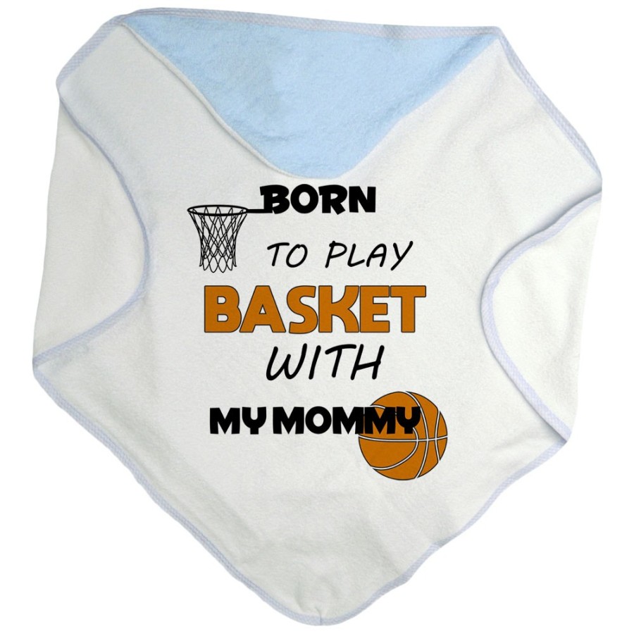 Accappatoio neonato born to play basket with my mommy Per la mamma