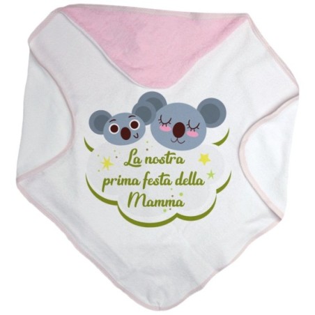 Accappatoio neonato la nostra prima festa della mamma koala Per la mamma