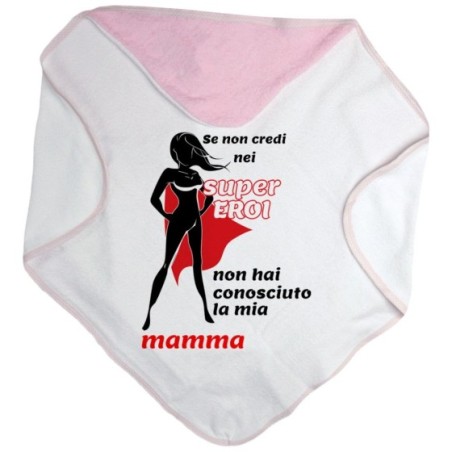 Accappatoio neonato se non credi nei super eroi non hai...