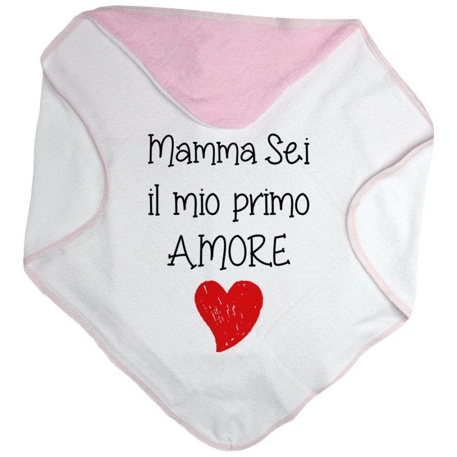 Accappatoio neonato mamma sei il mio primo amore Per la mamma