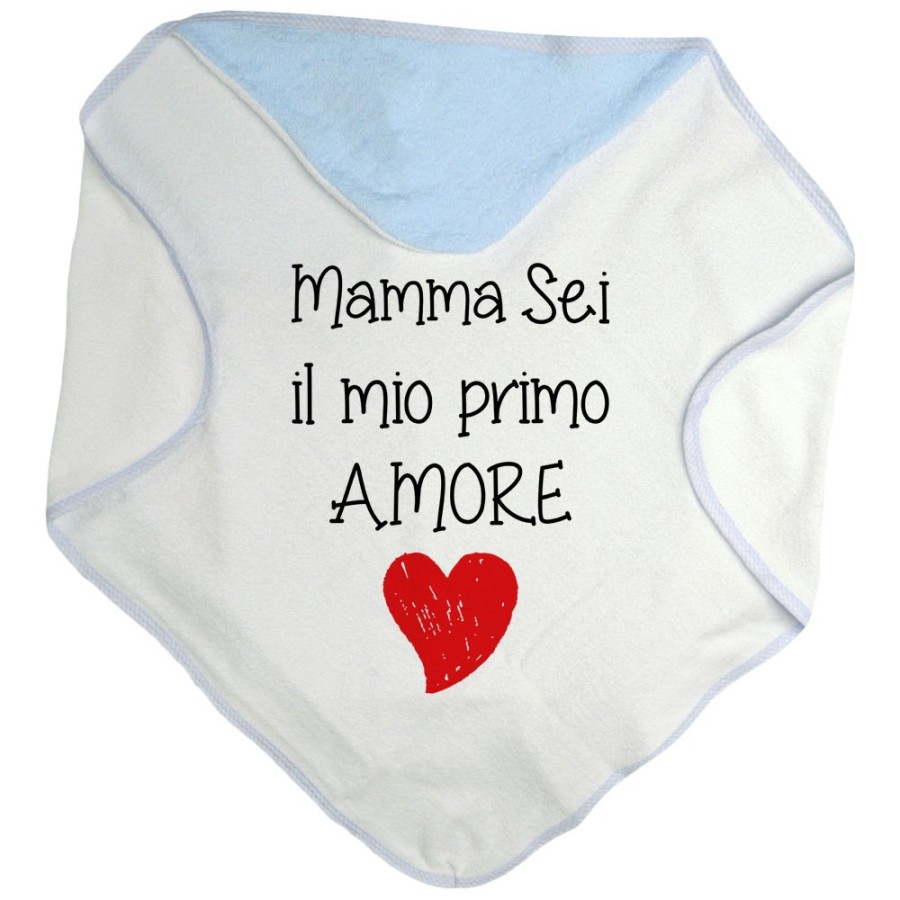 Accappatoio neonato mamma sei il mio primo amore Per la mamma