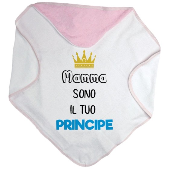 Accappatoio neonato mamma sono il tuo principe Per la mamma