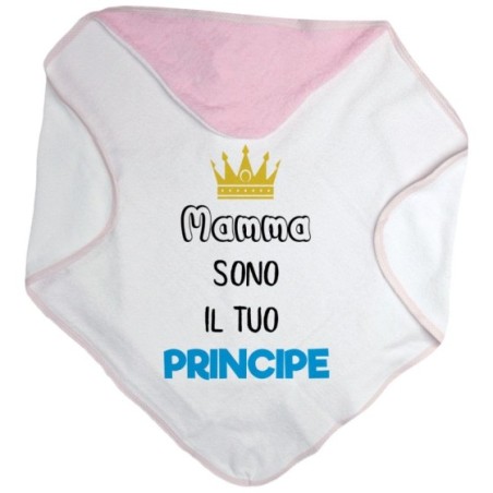 Accappatoio neonato mamma sono il tuo principe Per la mamma