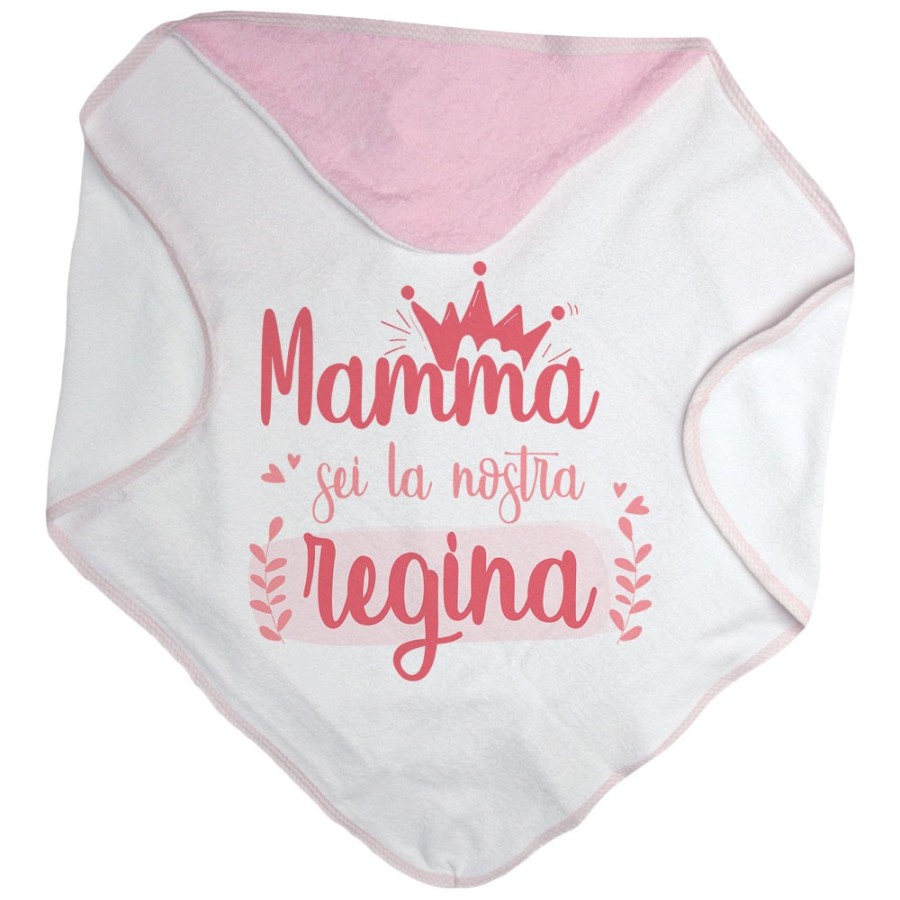 Accappatoio neonato mamma sei la nostra regina Per la mamma