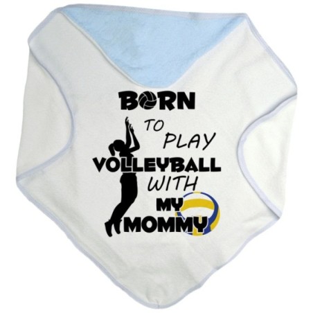 Accappatoio neonato born to play volleyball with my mommy Per la mamma