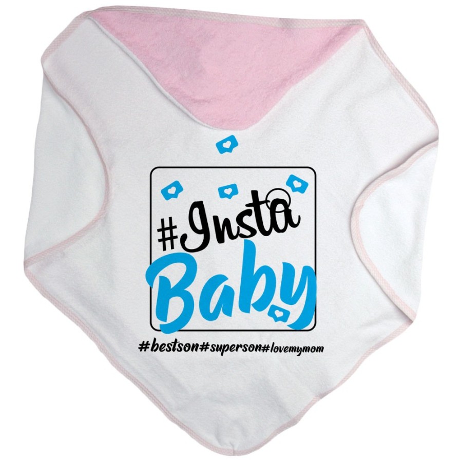 Accappatoio neonato insta baby i love my mom Per la mamma