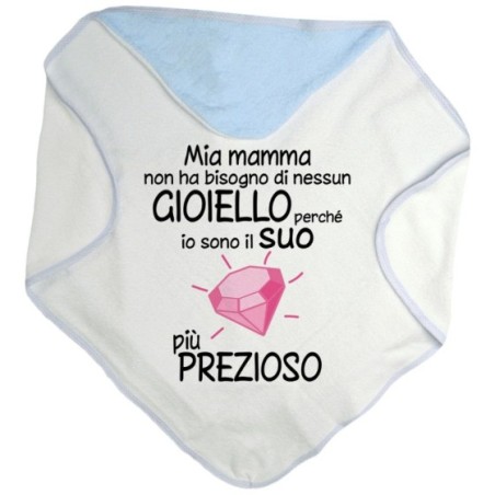 Accappatoio mia mamma non ha bisogno di nessun gioiello perchè sono il suo diamante più prezioso Per la mamma