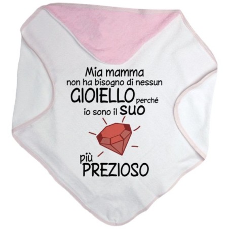 Accappatoio mia mamma non ha bisogno di nessun gioiello perchè sono il suo diamante più prezioso Per la mamma
