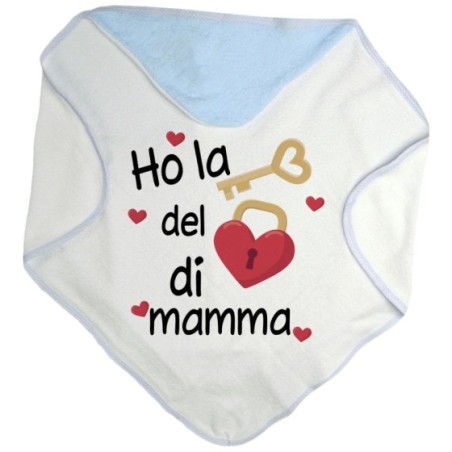 Accappatoio neonato ho la chiave del cuore di mamma Per la mamma