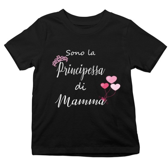 T-shirt bambina sono la principessa di mamma Per la mamma