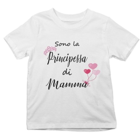 T-shirt bambina sono la principessa di mamma Per la mamma