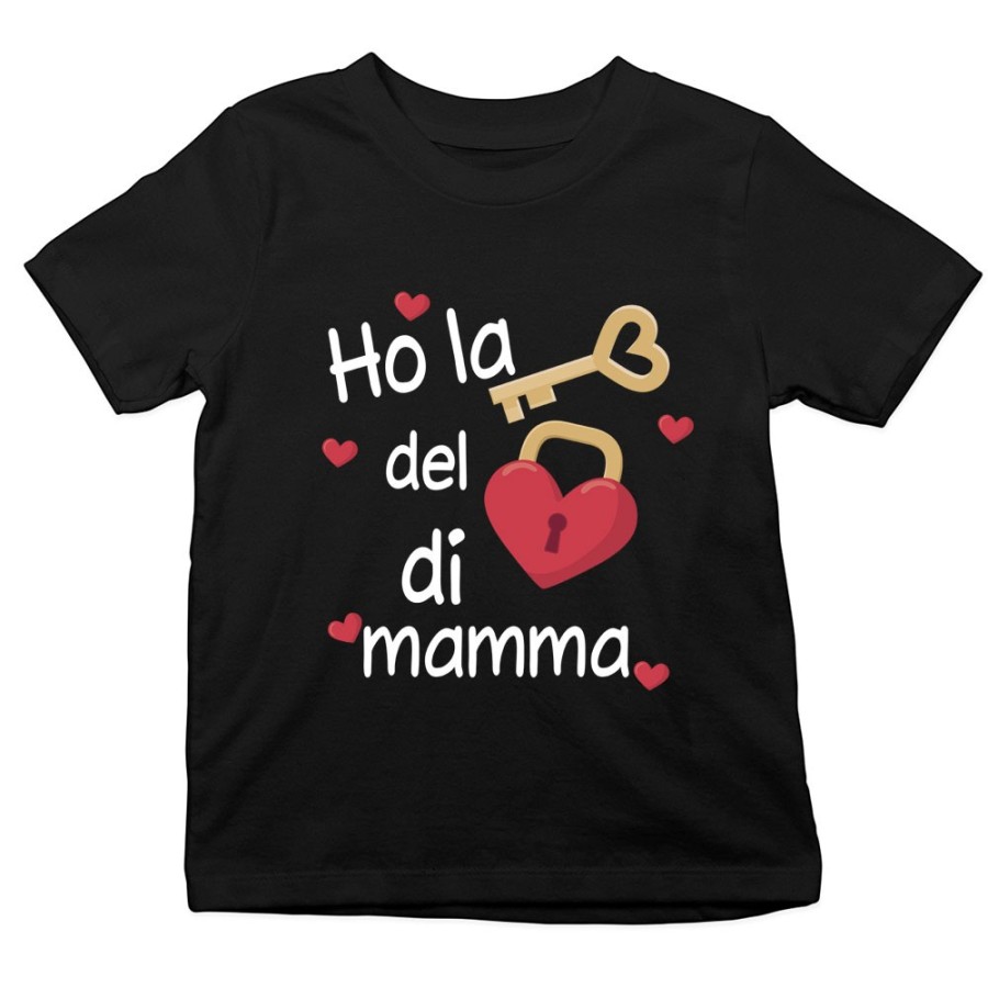 T-shirt bambino ho la chiave del cuore di mamma Per la mamma