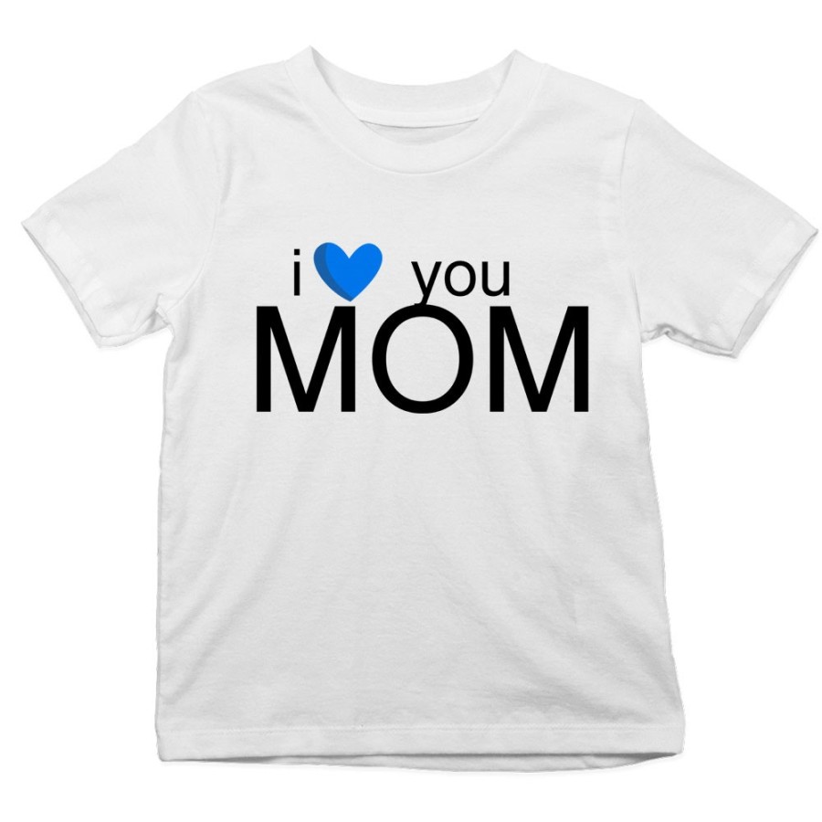 T-shirt bambino i love you mom Per la mamma