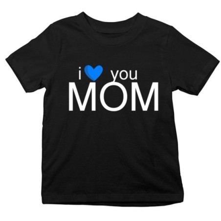 T-shirt bambino i love you mom Per la mamma