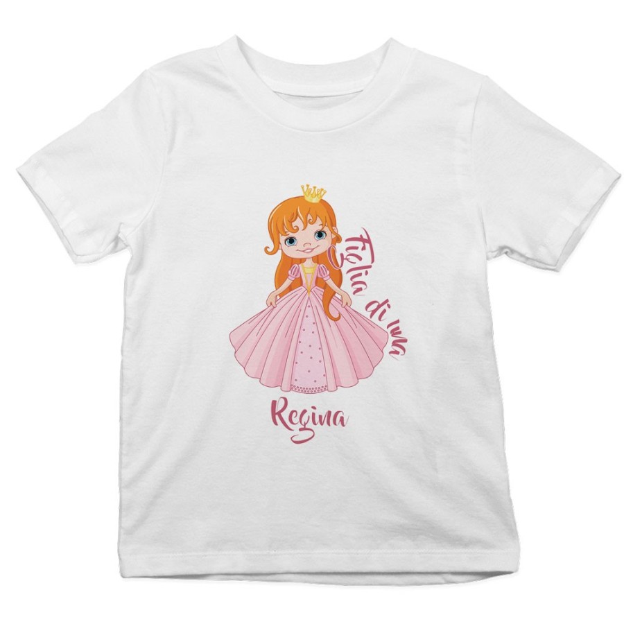 T-shirt bambina figlia di una regina royal Per la mamma