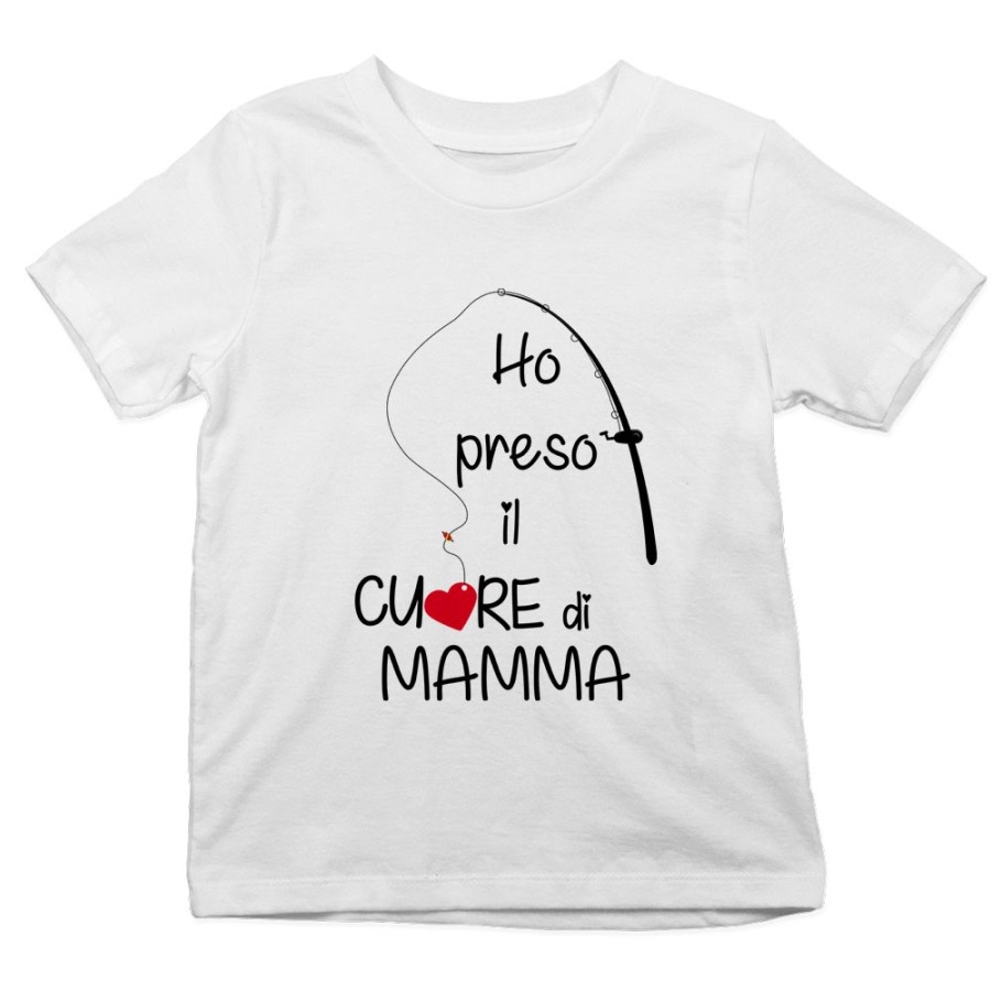 T-shirt bambino ho preso il cuore di mamma Per la mamma