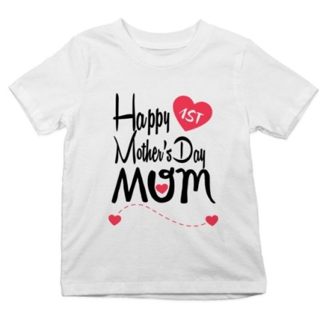 T-shirt bambino happy first mother's day mommy Per la mamma