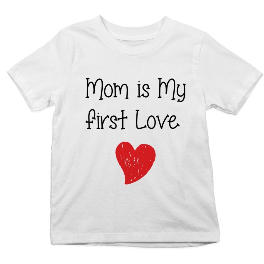 T-shirt bambino mom is my first love Per la mamma
