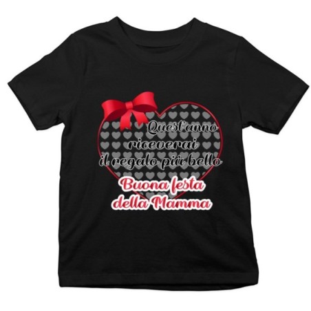 T-shirt bambino quest'anno riceverai il regalo più bello...