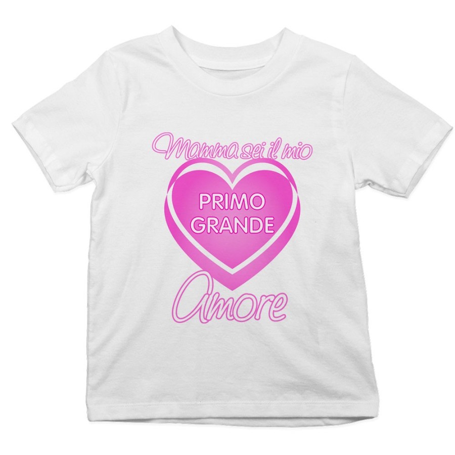 T-shirt bambino mamma sei il mio primo grande amore Per la mamma
