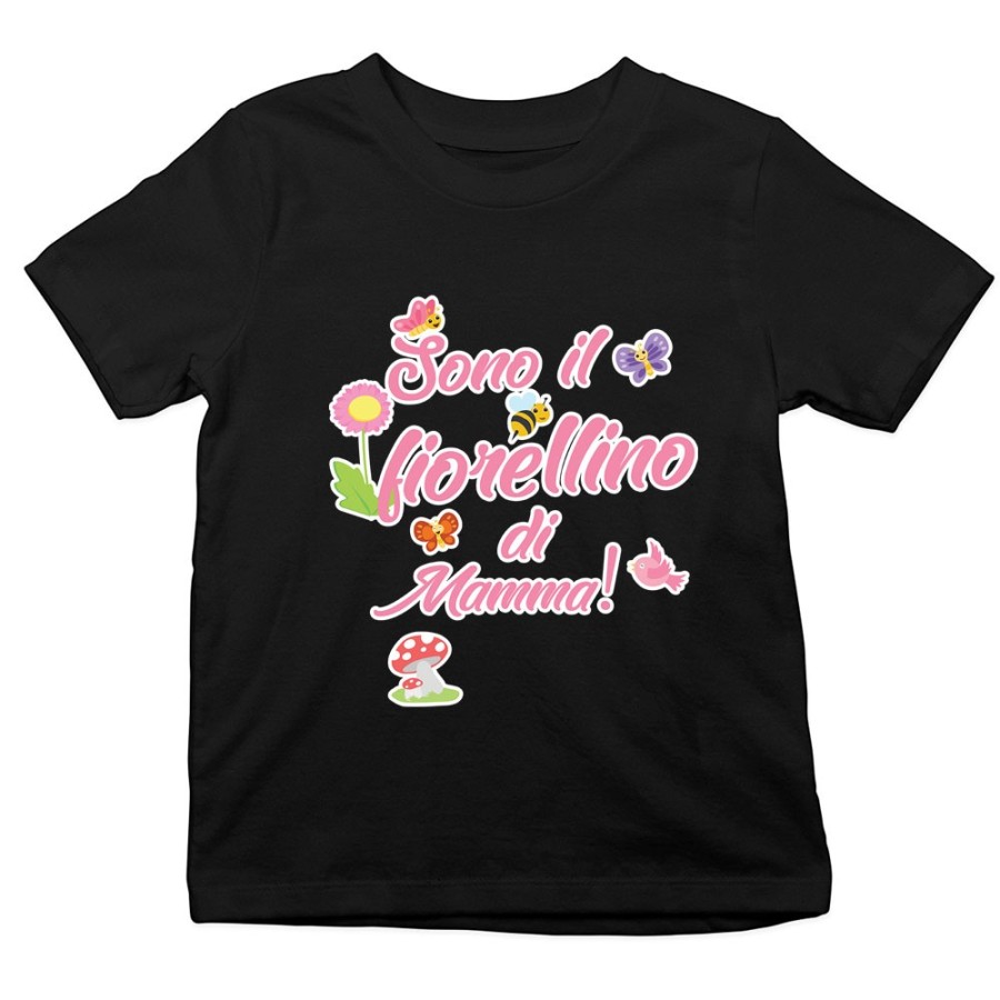 T-shirt bambino sono il fiorellino di mamma Per la mamma
