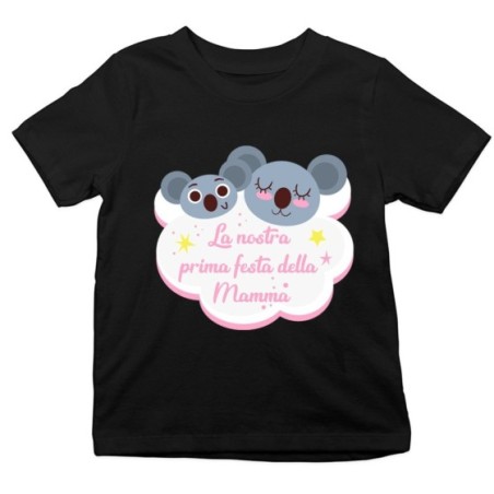 T-shirt bambino la nostra prima festa della mamma koala