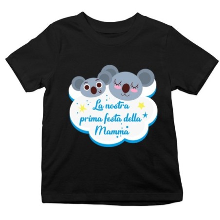 T-shirt bambino la nostra prima festa della mamma koala Per la mamma