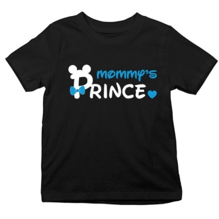T-shirt bambino mommy's prince princess mickey Per la mamma
