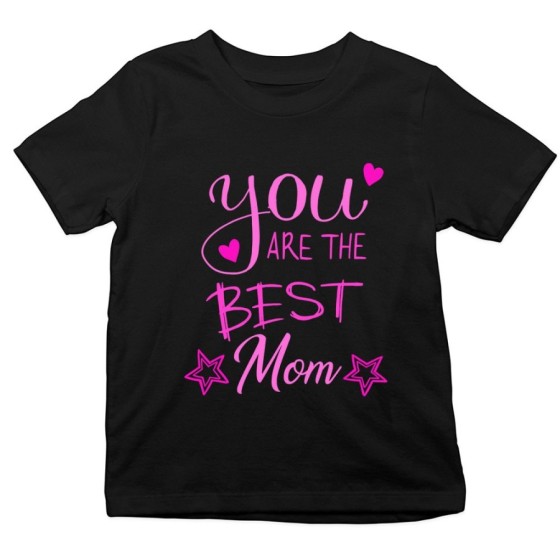 T-shirt bambino you are the best mom star Per la mamma