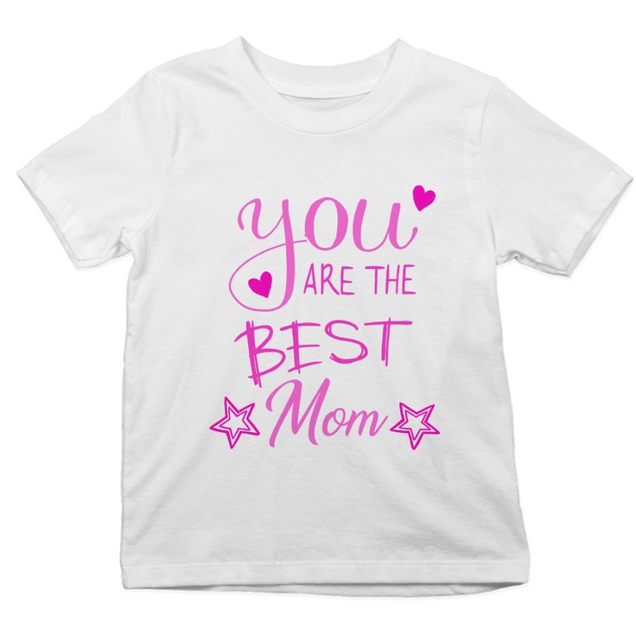 T-shirt bambino you are the best mom star Per la mamma