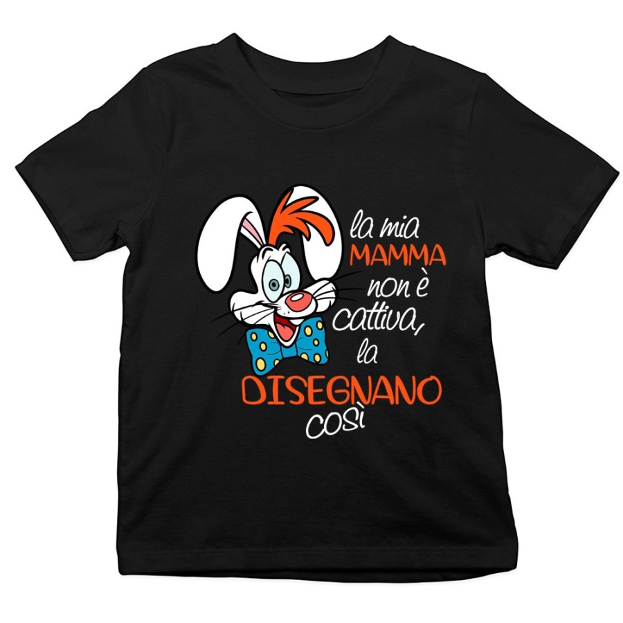 T-shirt bambino la mia mamma non è cattiva la disegnano così Per la mamma